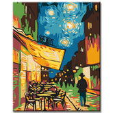 Painting by Numbers Cafe Terrace in The Evening Van Gogh
